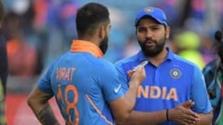 Trying to stay in the present: Rohit tells Virat after notching up fifth ton in World Cup 2019